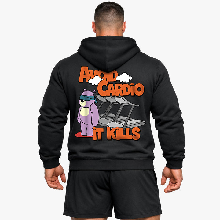 Evite la sudadera con capucha Cardio (Backprint)
