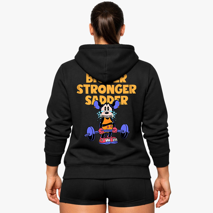 Sweat à capuche Bigger Stronger Sadder (Backprint)