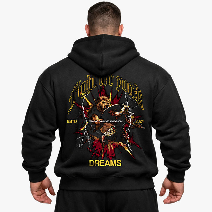 Fight for your dreams Oversized (Backprint) Hoodie
