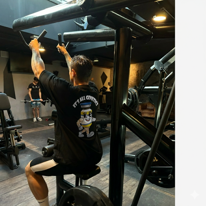 It´s all genetics (Backprint) Oversized Shirt