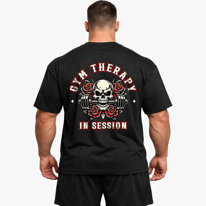Gym Therapy In Session (Backprint) Oversized Shirt