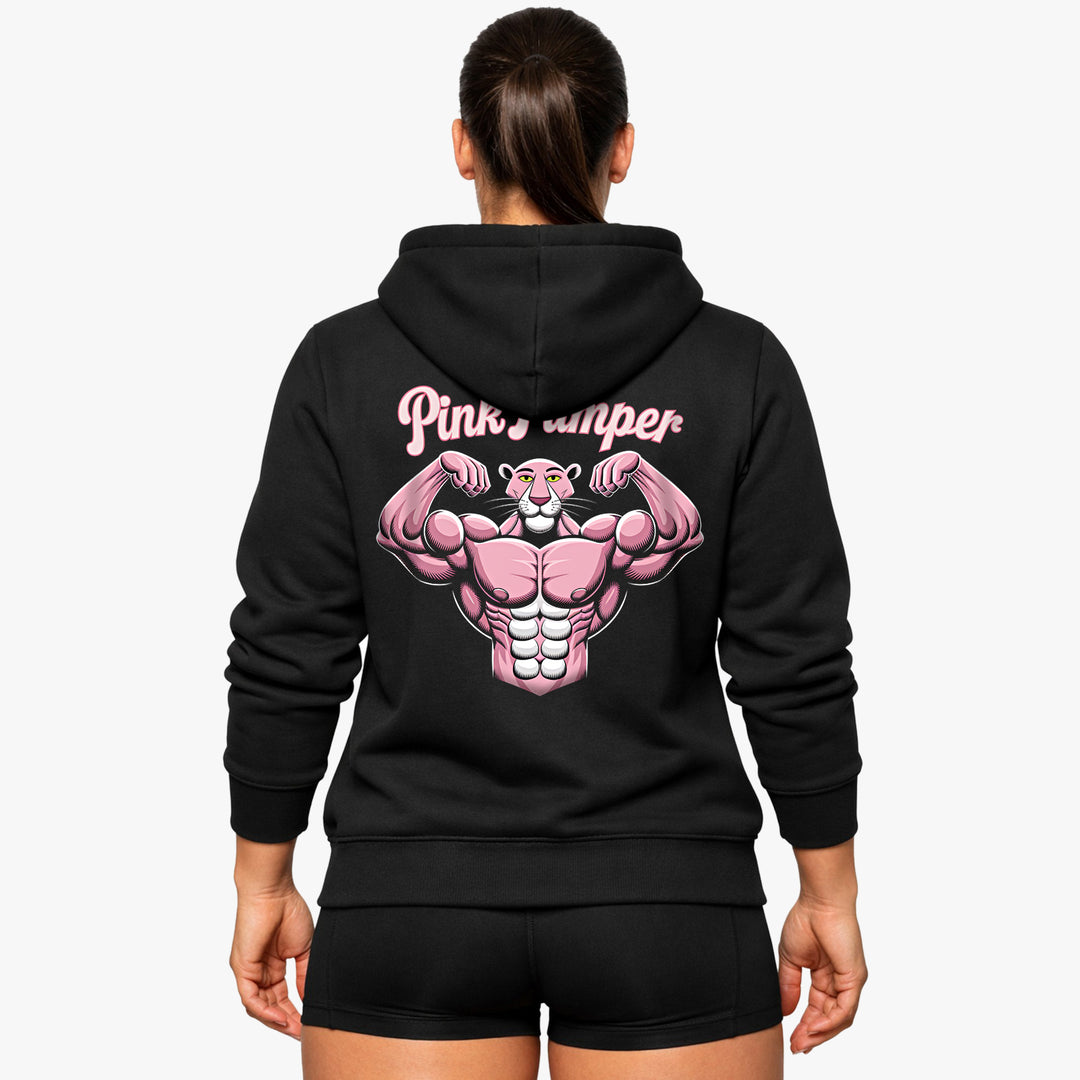 Sweat à capuche rose Pumper (backprint)