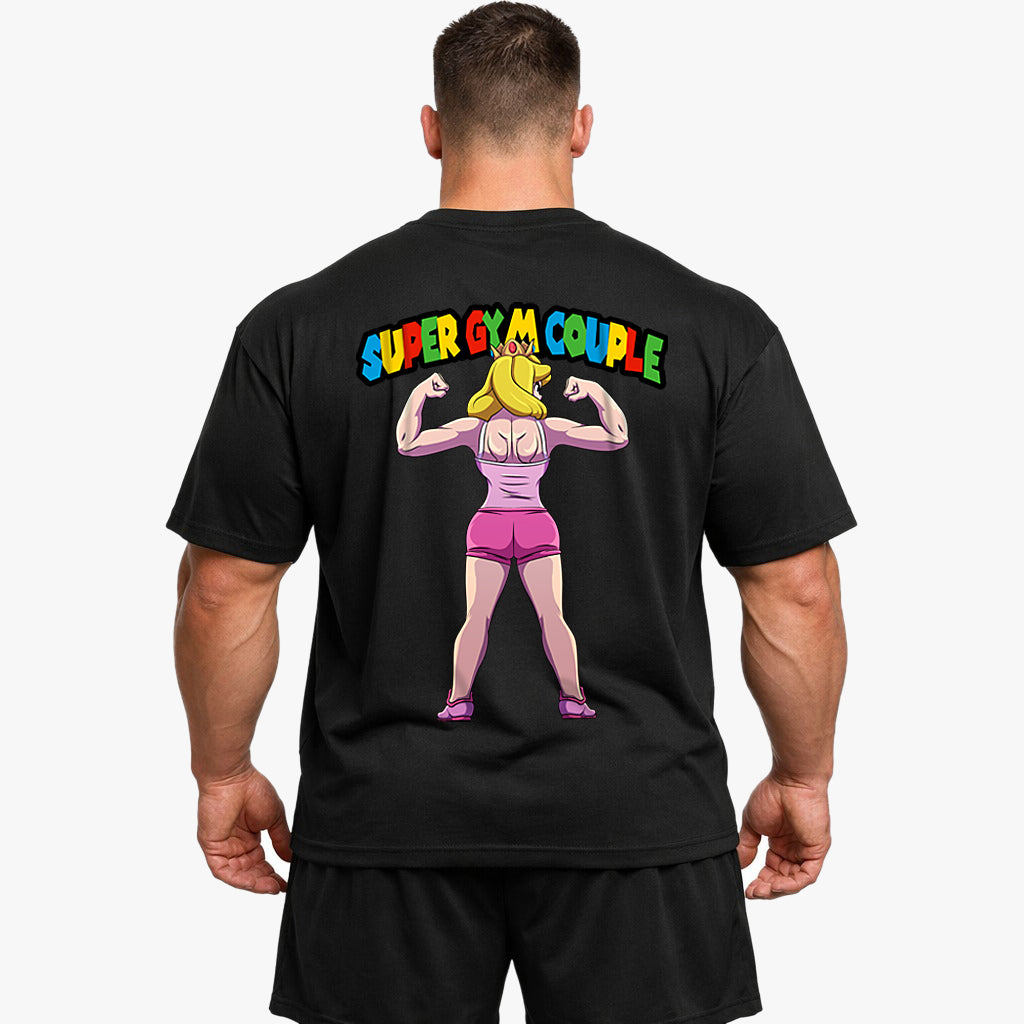 Super Gym Couple (Backprint) Oversized Shirt