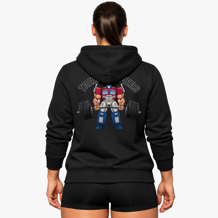 Sudadera con capucha Transformers (impresión posterior)