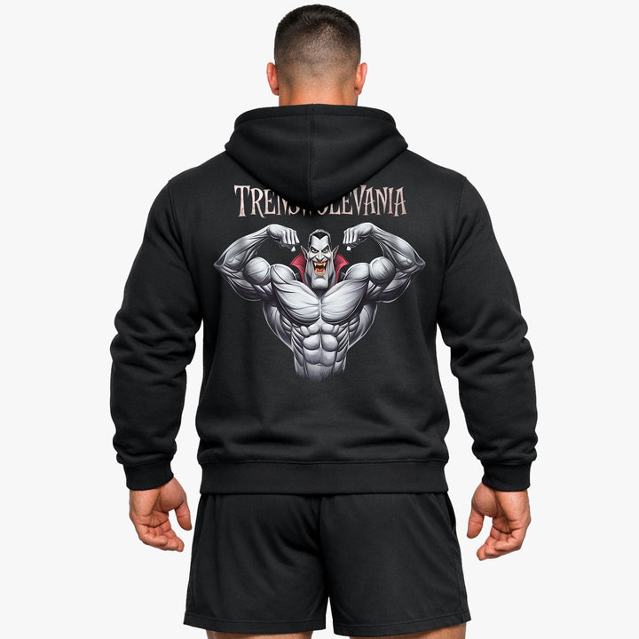 Sudadera con capucha Trenswolevania (espalda estampada)