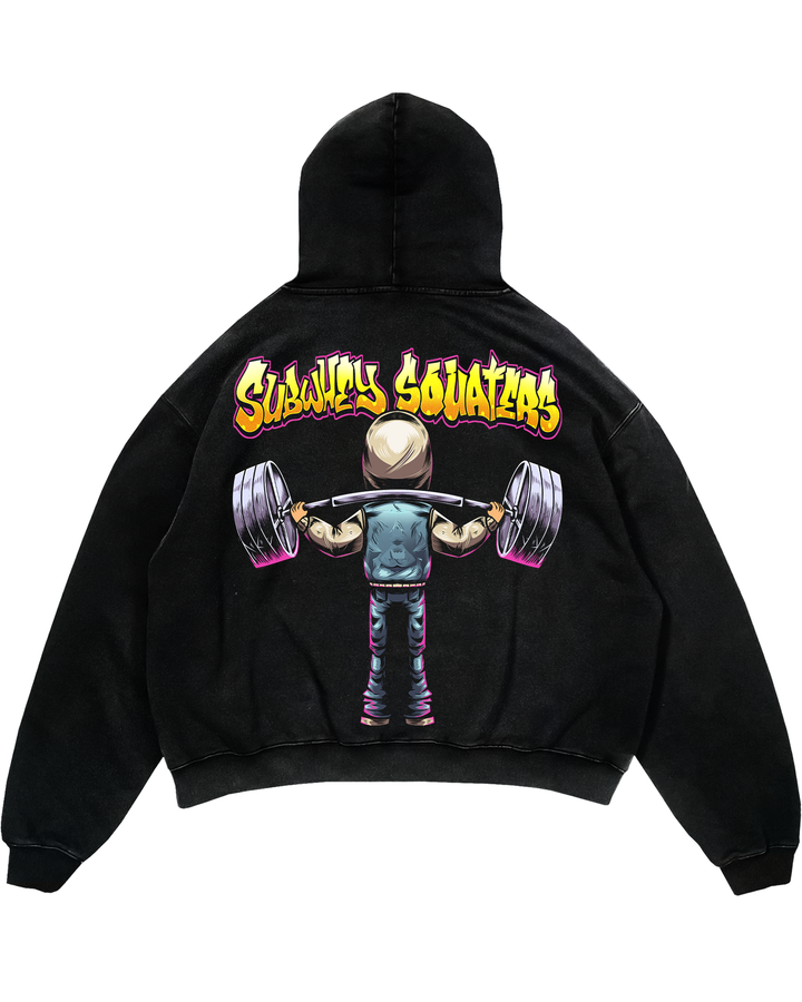 Subwhey Squaters (Backprint) Oversized Hoodie