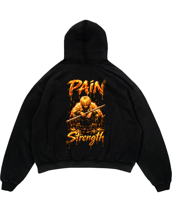 Pain Is Strength (Backprint) Oversized Hoodie