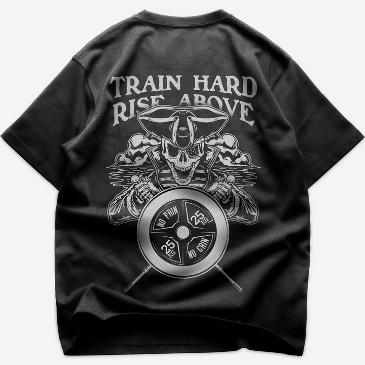 Train Hard (Backprint) Oversized Shirt