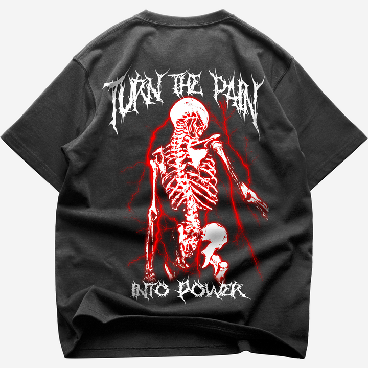 Turn the pain into power (Backprint) Oversize Blast